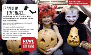 Halloween-Party REWE Steinbach 2016