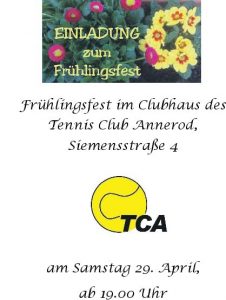 Frühlingsfest TC Annerod