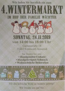 4. Wintermarkt im Hof der Familie Wächter