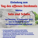 Heimatverein Annerod e.V. Einladung zum Tag des offenen Denkmals